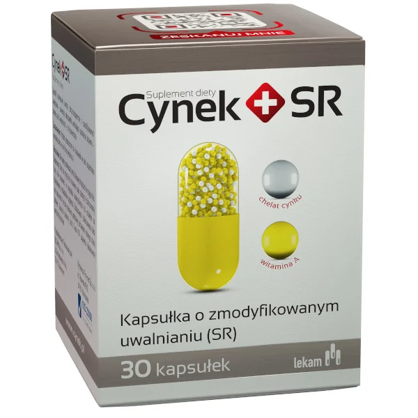 Cynek + SR, 30 kapsułek o przedłużonym uwalnianiu(SR)