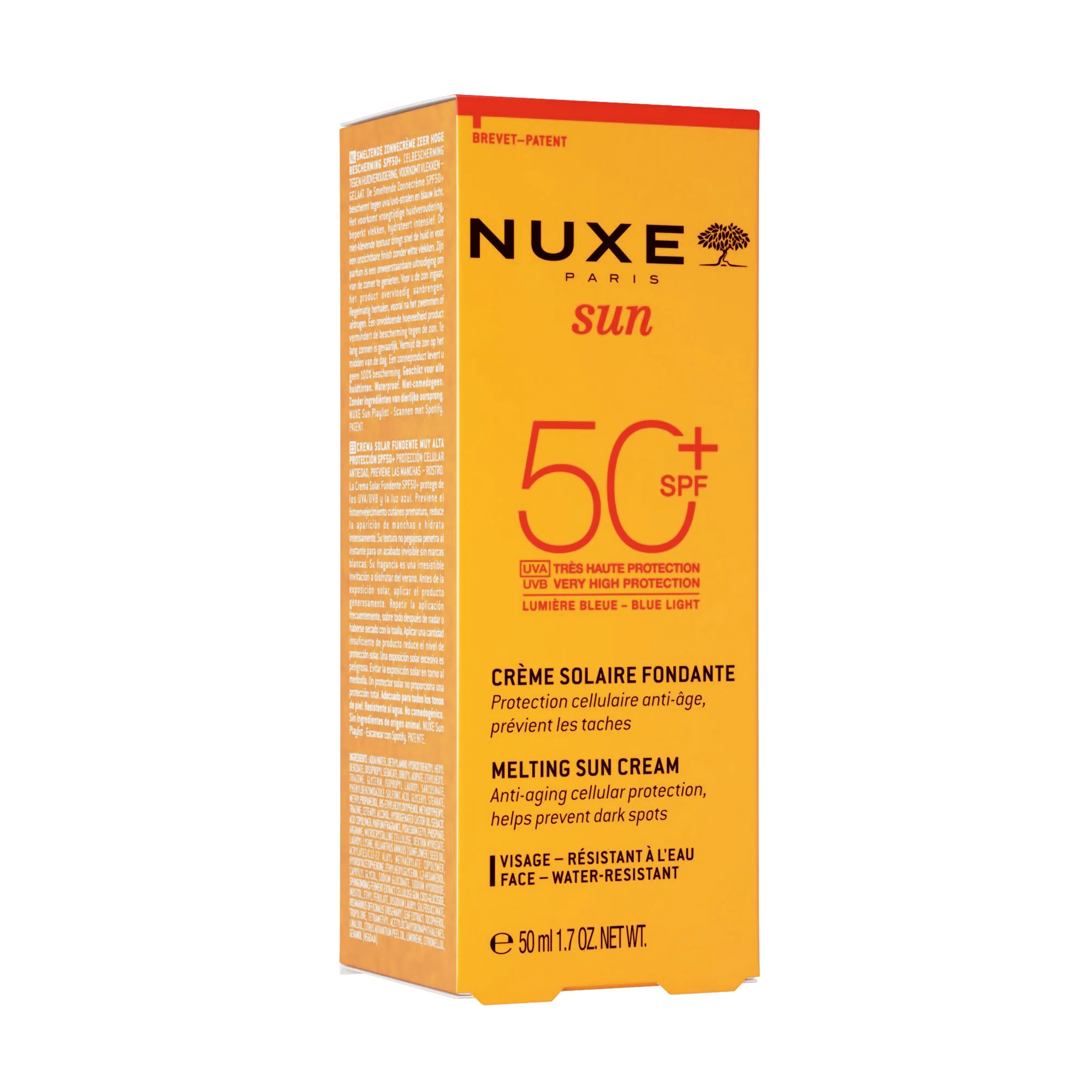 Nuxe Sun krem ochronny do twarzy SPF 50, 50 ml