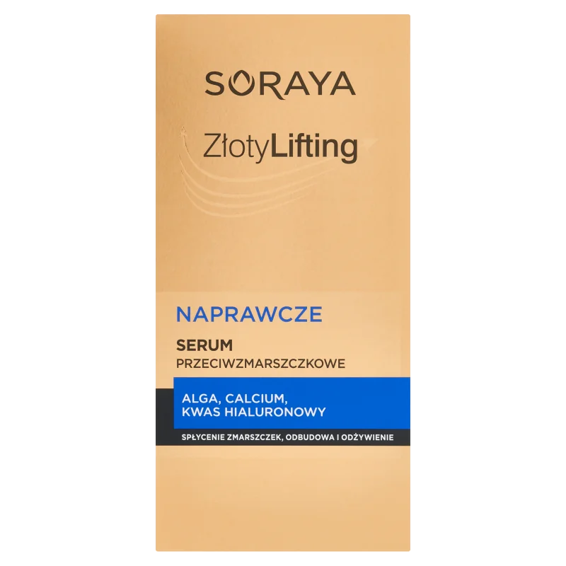 Soraya Złoty Lifting, naprawcze serum przeciwzmarszczkowe 70+, 30 ml