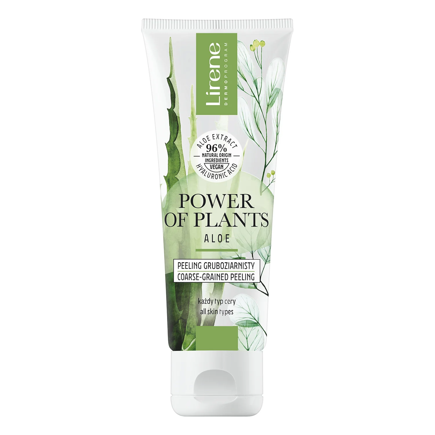 Lirene Power Of Plants Aloes, peeling gruboziarnisty, 75 ml