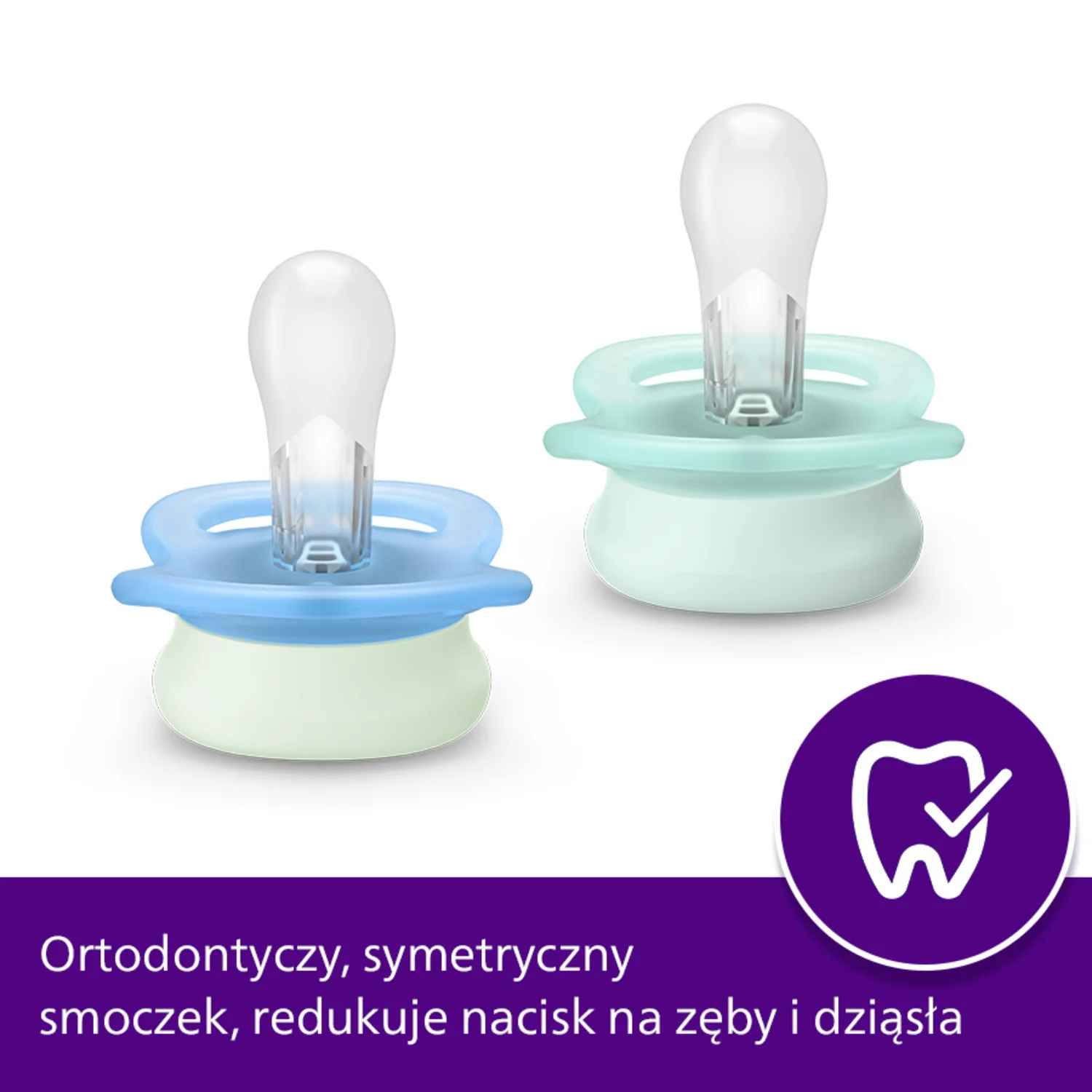 Philips Avent Ultra Start SCF075/02 smoczek ortodontyczny, 0-2 m, 2 szt.