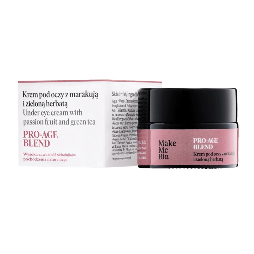 Make Me Bio Pro-Age Blend, krem pod oczy z marakują i zieloną herbatą, 15ml