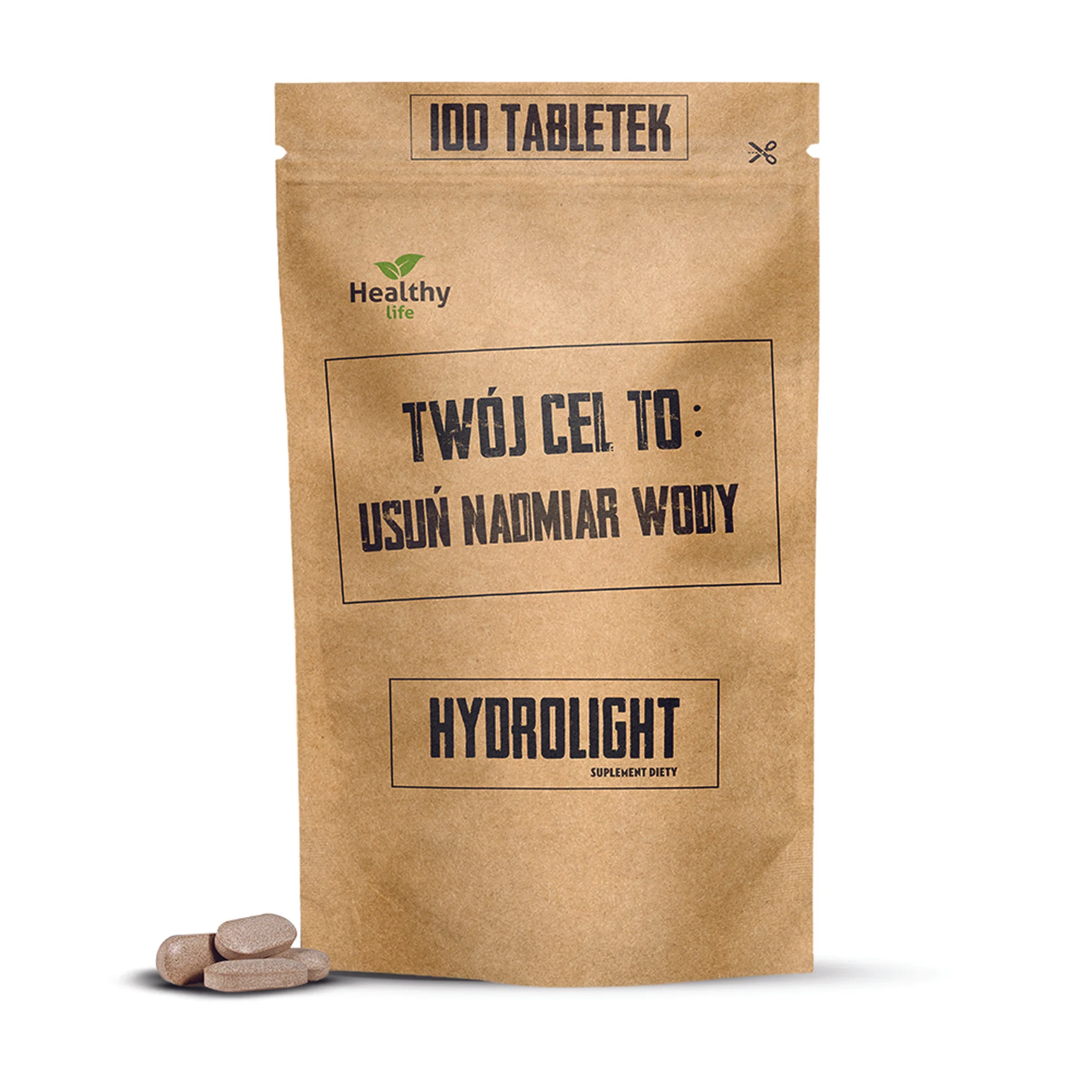 Twój cel to: Usuń nadmiar wody - Hydrolight 100 tabletek 