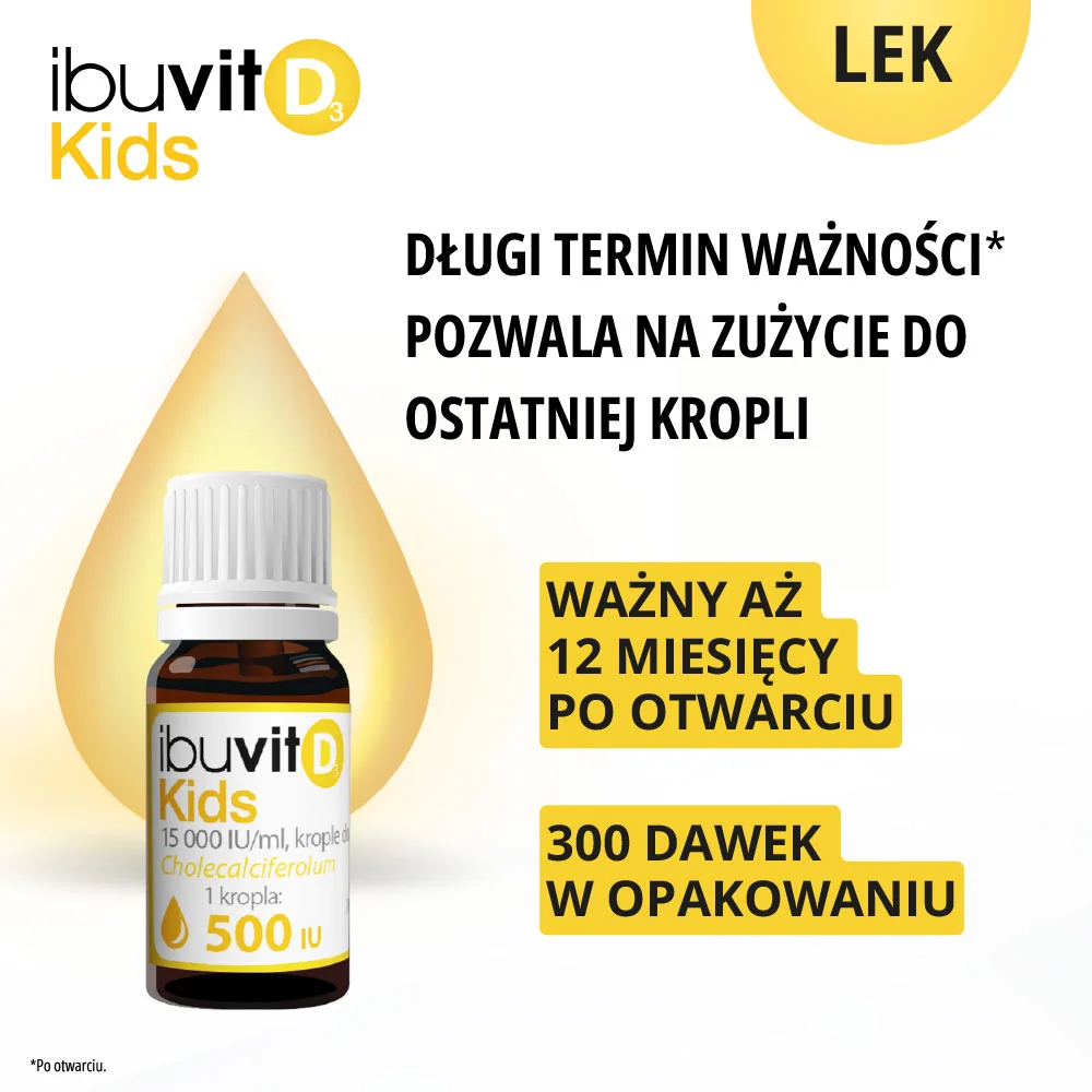 Ibuvit D3 Kids 15 000 IU/ml, krople doustne, 10 ml