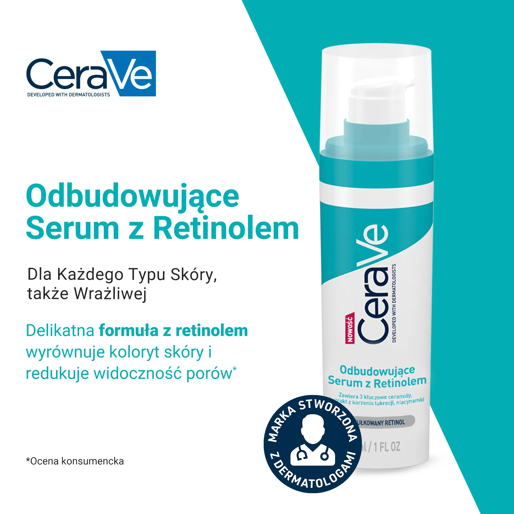 CeraVe odbudowujące serum z retinolem, 30 ml 