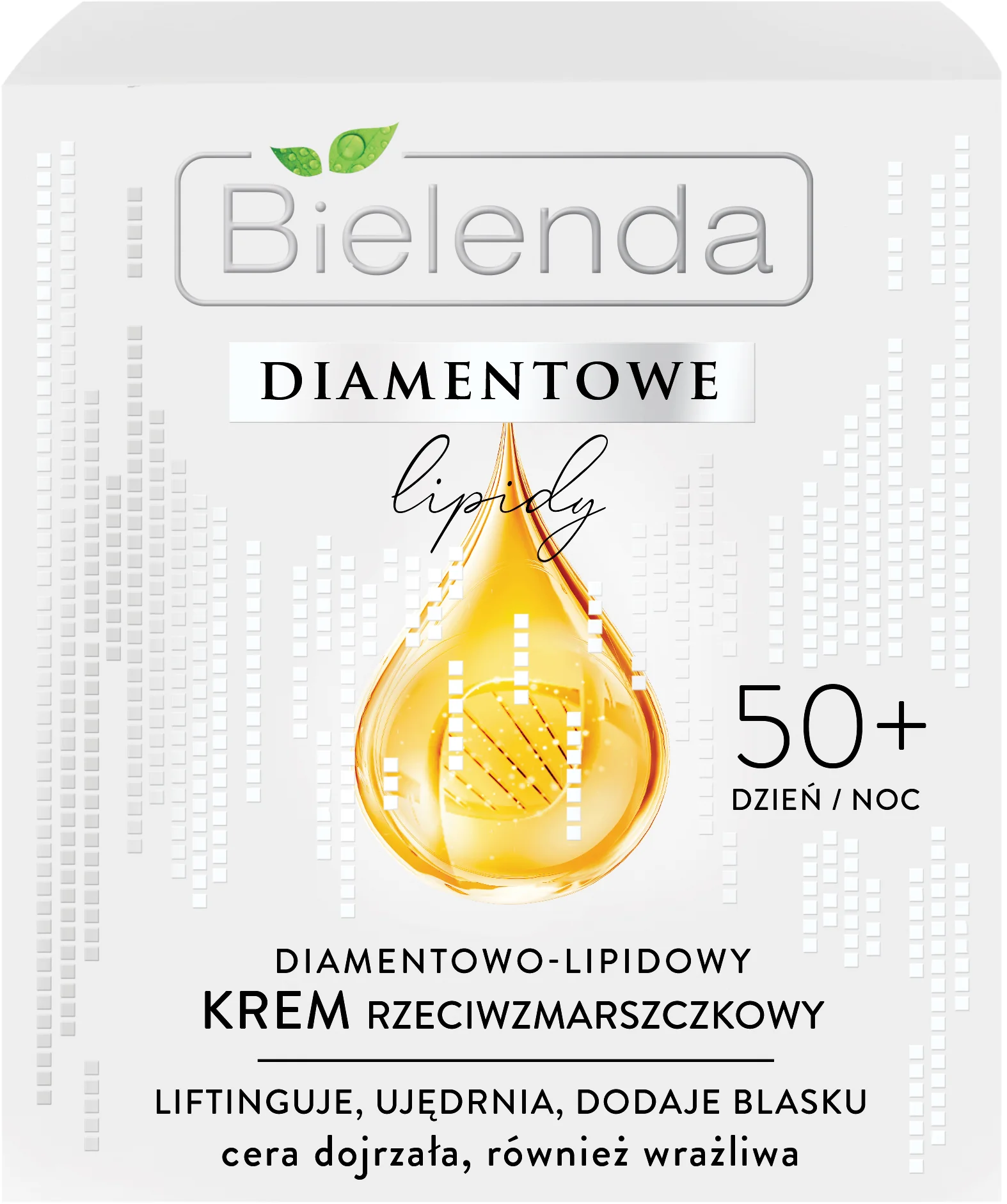 Bielenda Diamentowe Lipidy, lipidowy krem przeciwzmarszczkowy 50+ na dzień i na noc, 50 ml