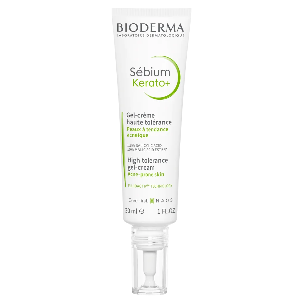 Bioderma Sebium Kerato+, Żel-krem przeciwtrądzikowy, 30 ml