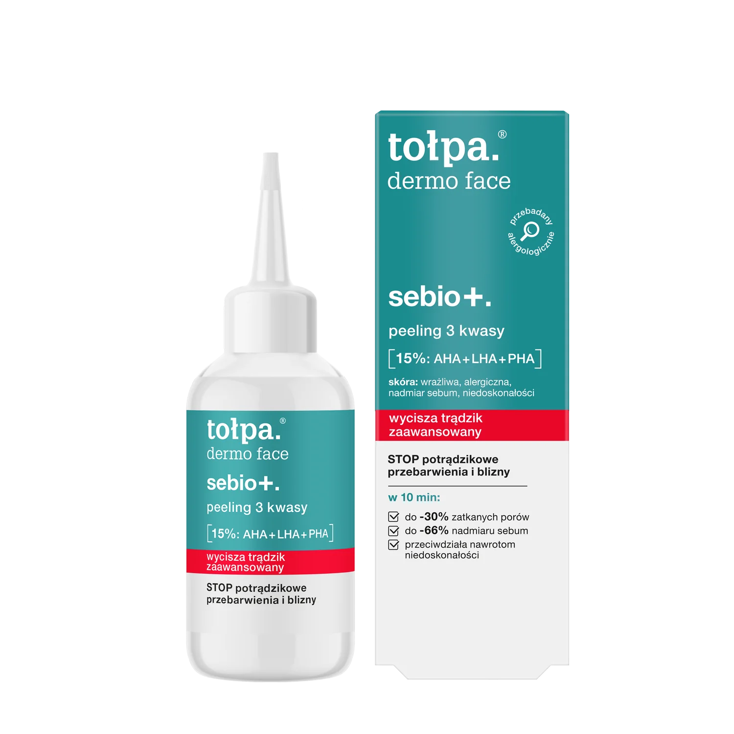 Tołpa Dermo Face Sebio+, peeling 3 kwasy, 50 ml