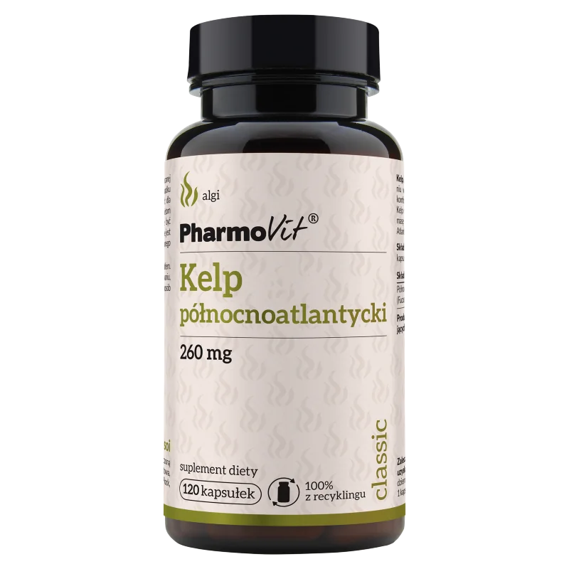 Kelp Pharmovit, suplement diety, 120 kapsułek