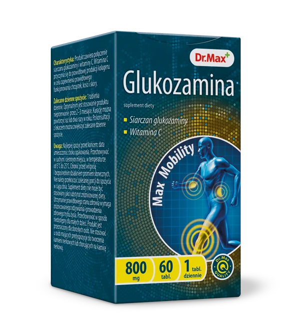 Dr. Max Glukozamina, suplement diety, 60 tabletek