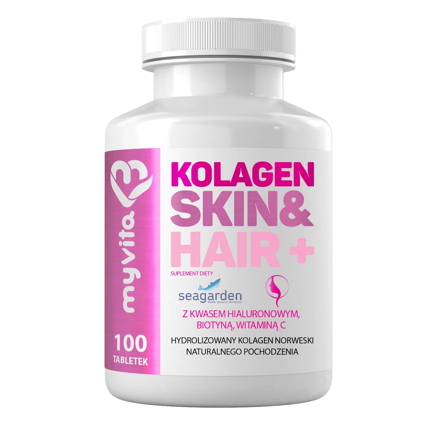 MyVita Kolagen Skin & Hair+, 100 tabletek