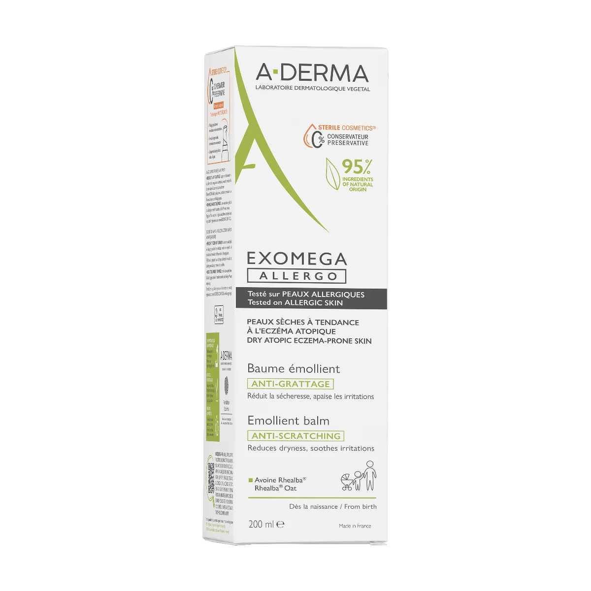 A-Derma Exomega Allergo, balsam emolient, 200 ml