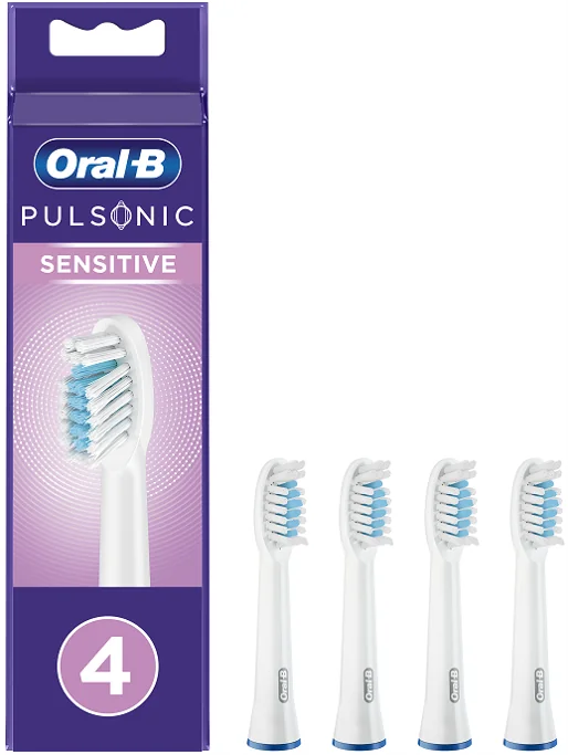 Oral-B, końcówki wymienne do szczoteczki Pulsonic Sensitive, 4 sztuki