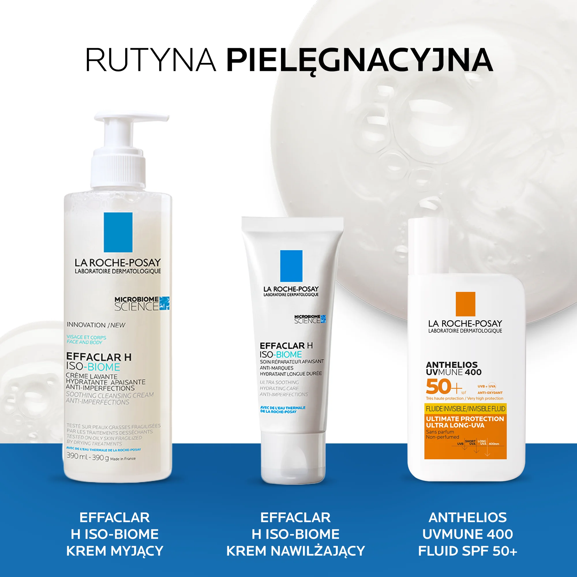 La Roche Posay Effaclar H Iso-Biome krem myjący, 200 ml