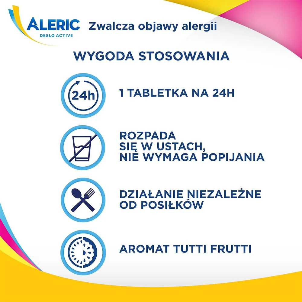 Aleric Deslo Active 2,5mg 10 tabletek ulegających rozpuszczeniu w jamie ustnej