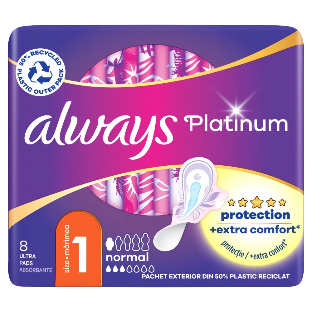 Always Platinum Normal, podpaski, 8 sztuk