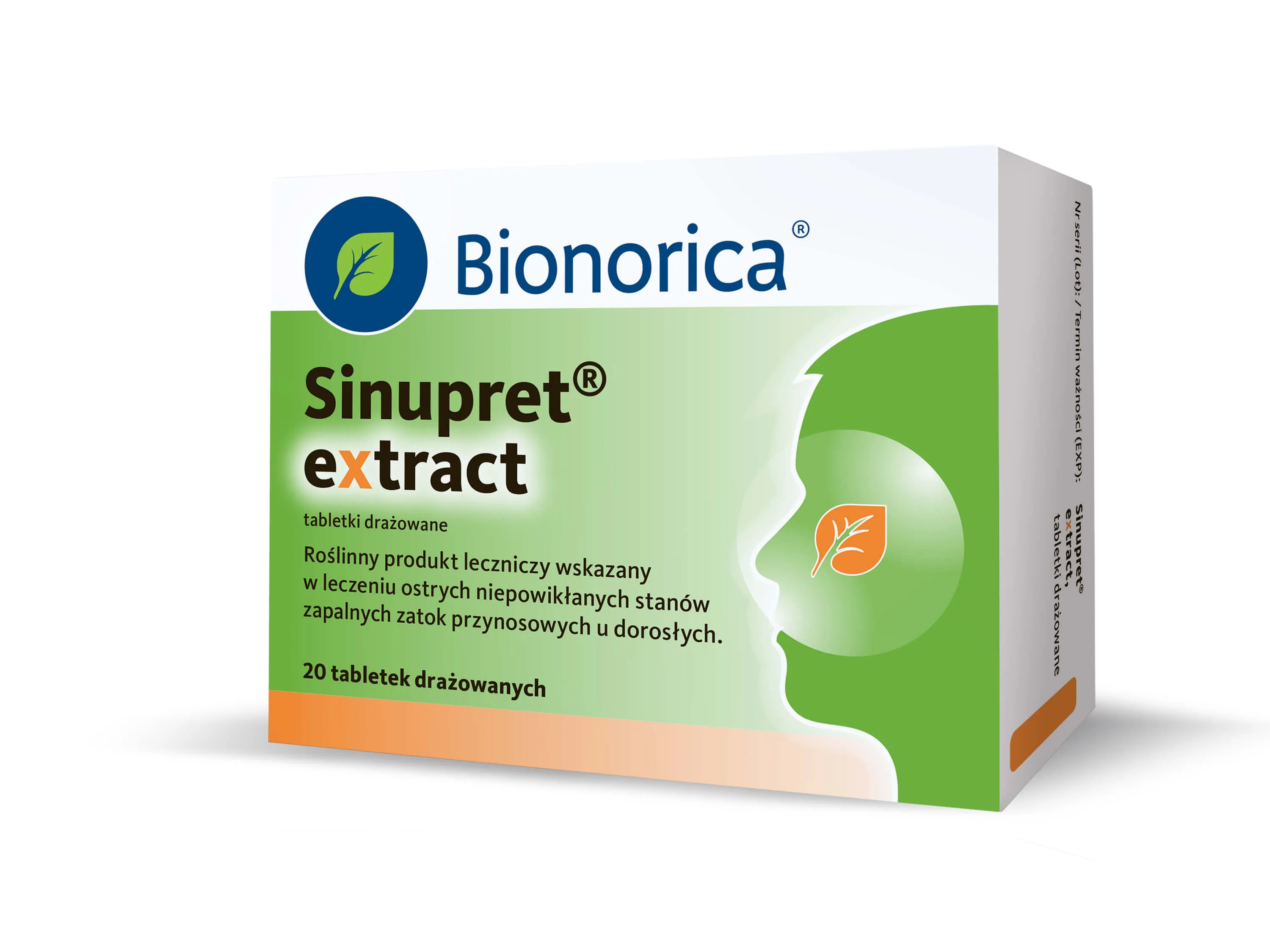 Sinupret Extract, 160 mg, 20 tabletek drażowanych