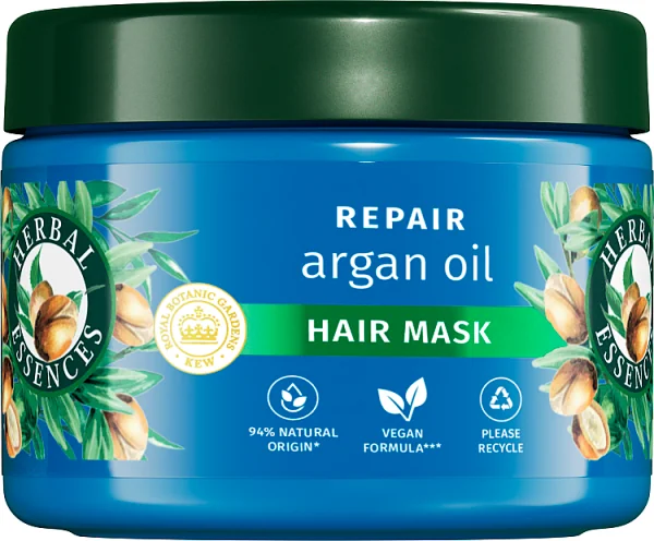 Herbal Essences Argan Oil Repair, maska odżywiająca do suchych włosów, 300 ml