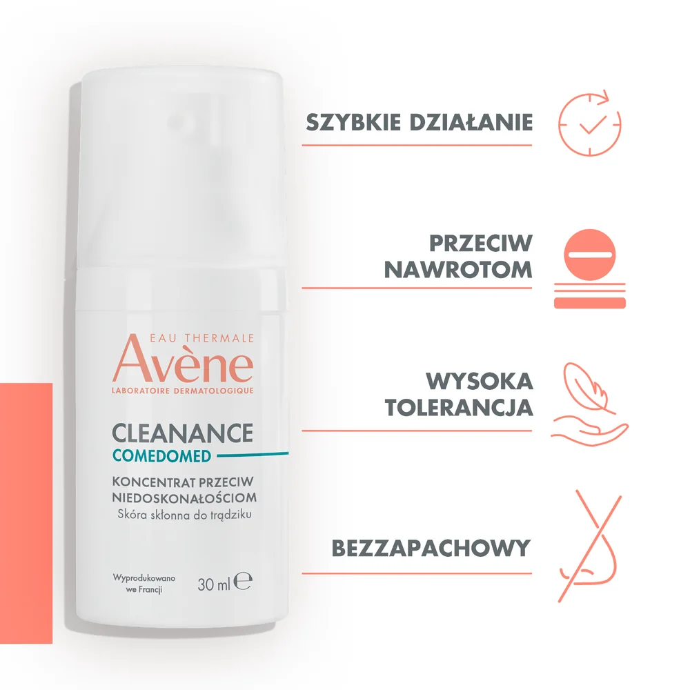 Avène Cleanance Comedomed koncentrat przeciw niedoskonałościom, 30 ml