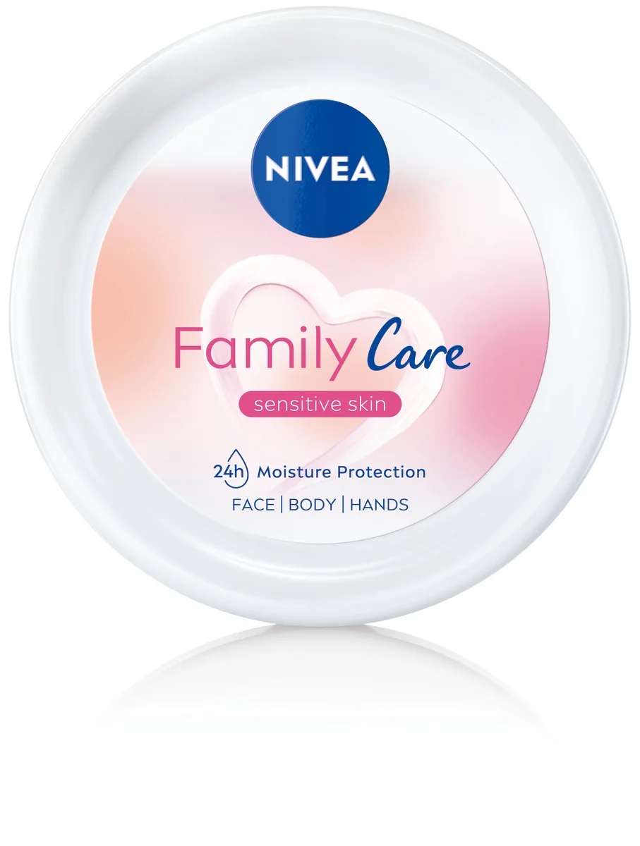 Nivea Family Care, lekki krem nawilżający do ciała, twarzy i dłoni, 450 ml