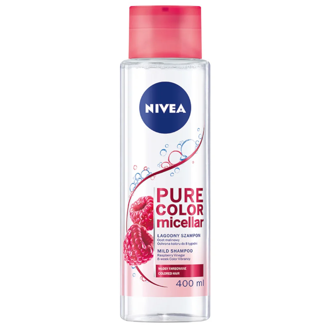 Nivea Pure Color Micelarny Szampon do włosów farbowanych, 400 ml