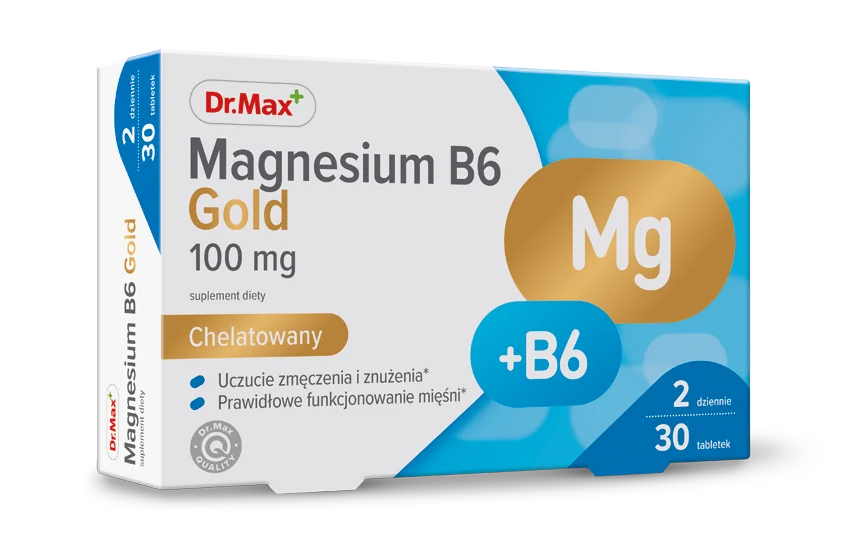 Magnesium B6 Gold Dr. Max, suplement diety, 30 tabletek