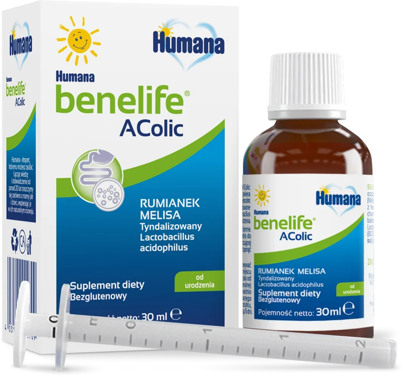 Humana benelife AColic, suplement diety, płyn, 30 ml