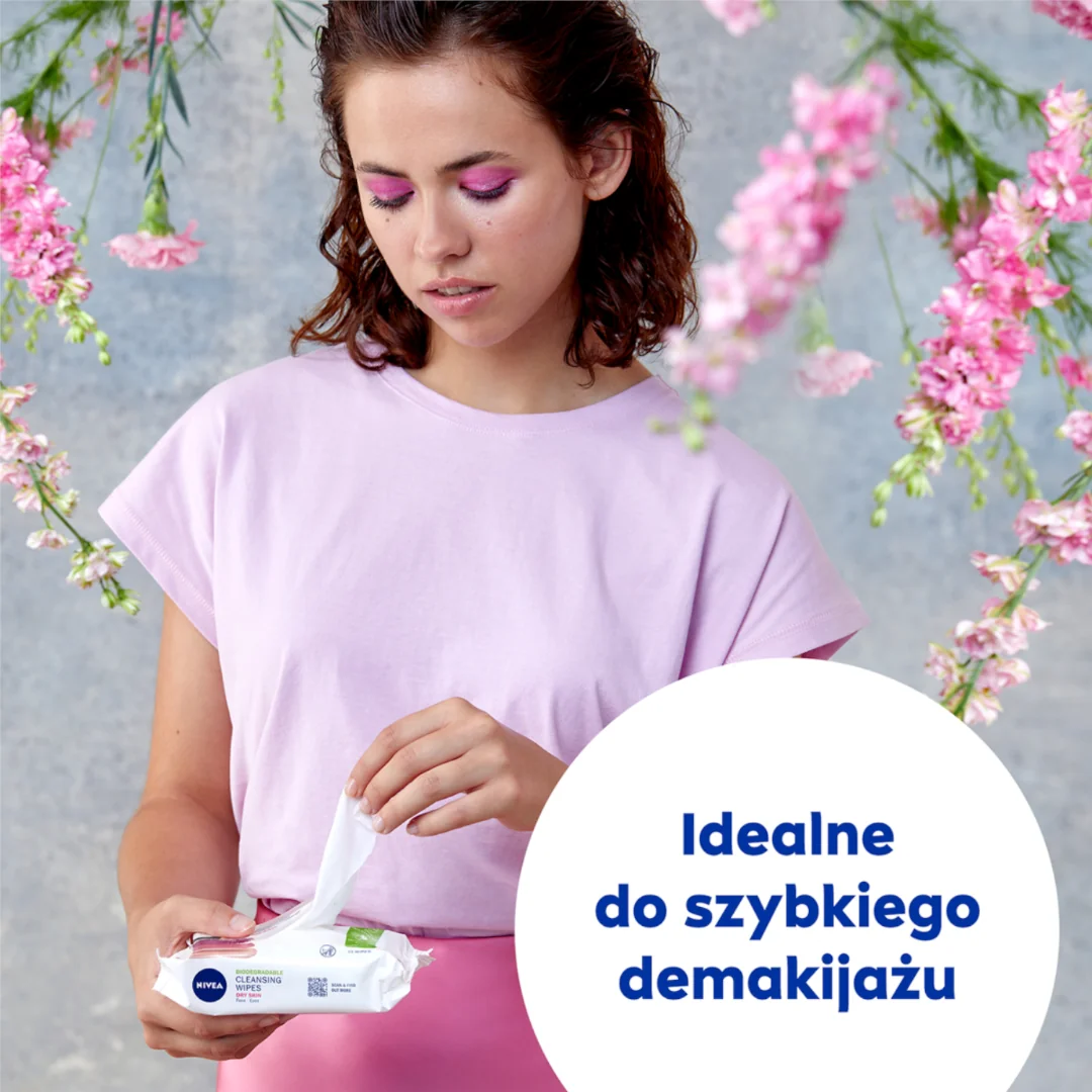 Nivea Nawilżane chusteczki do demakijażu 3 w 1 cera sucha i wrażliwa, 25 szt.