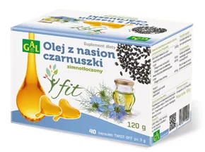 Olej z nasion czarnuszki fit, suplement diety, 40 kapsułek twist-off