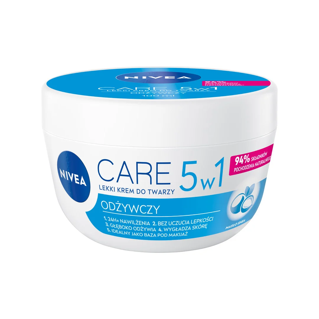 Nivea Care Lekki odżywczy krem do twarzy 3w1, 100 ml