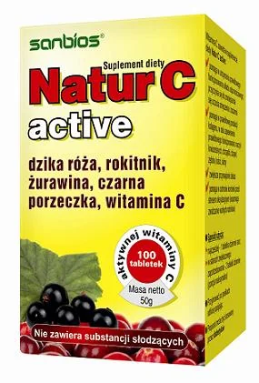 Natur C Active, suplement diety, 100 tabletek