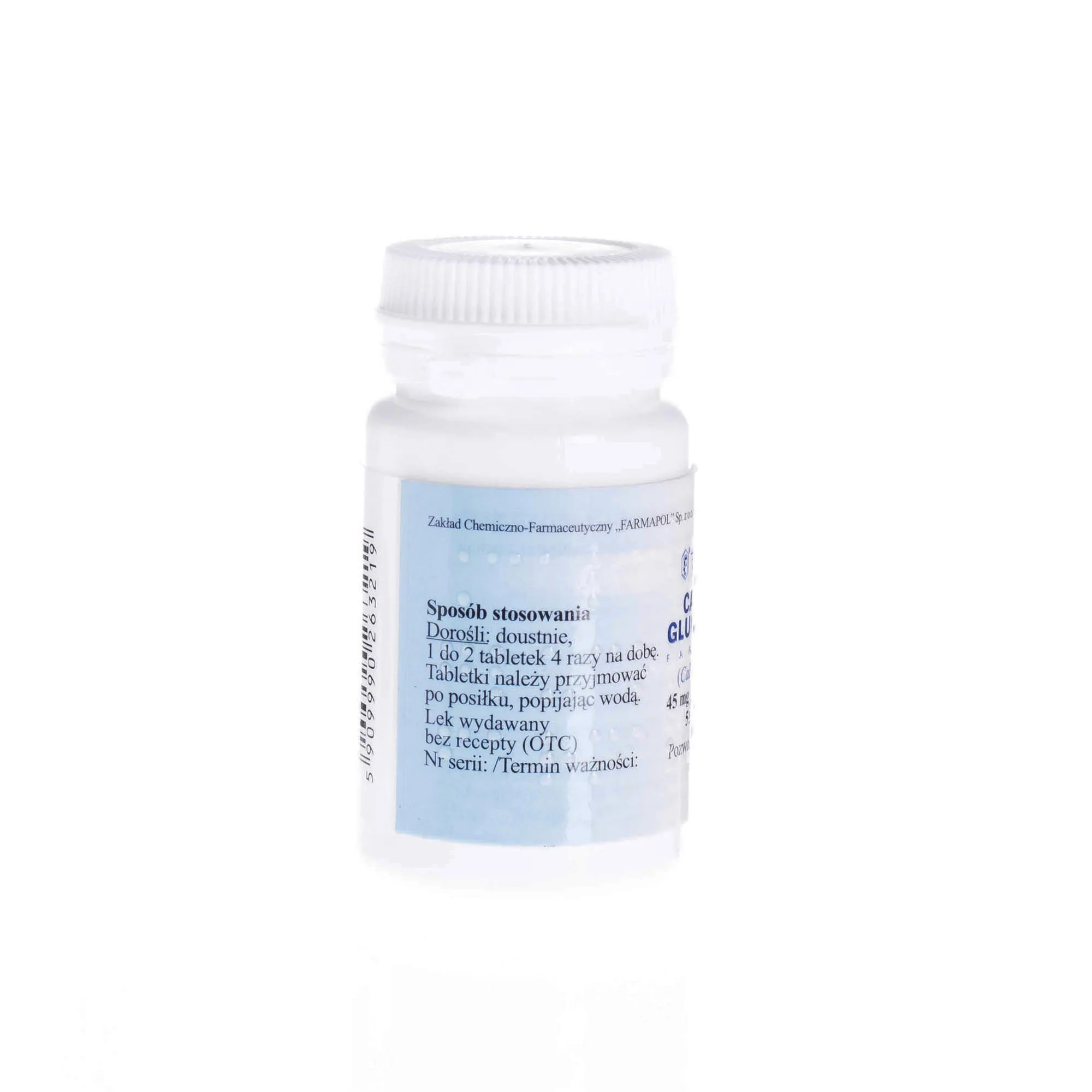 Calcium Gluconium Farmapol, 45 mg jonów wapnia, 50 tabletek 