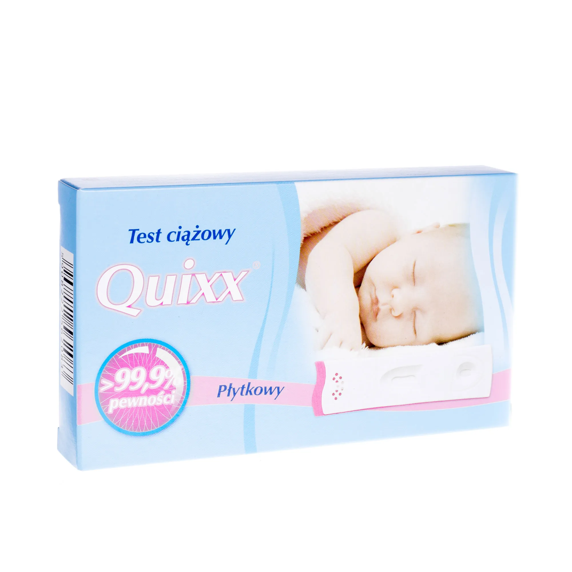 Quixx, test ciążowy płytkowy, 1 sztuka 