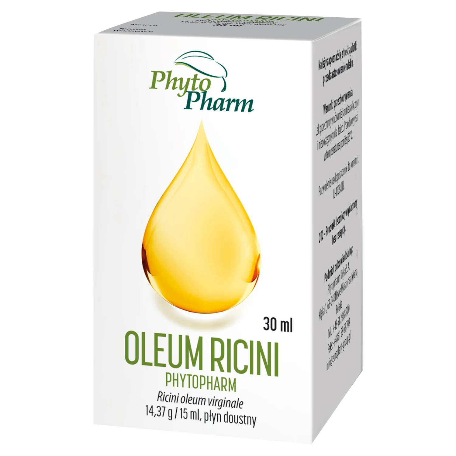 Phytopharm Oleum Rici, doustny płyn,  15 ml