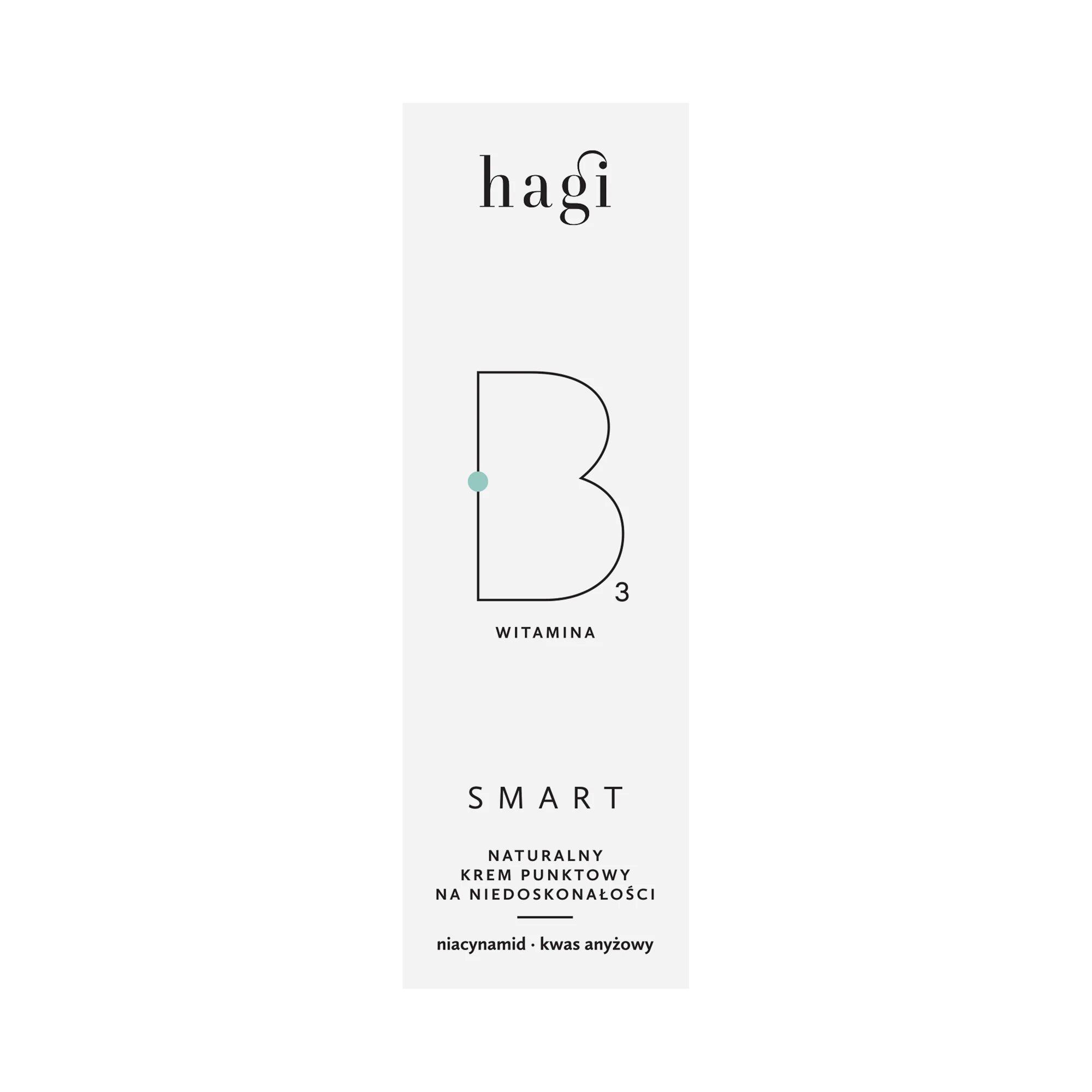 Hagi Smart B krem punktowy na niedoskonałości, 15 ml 