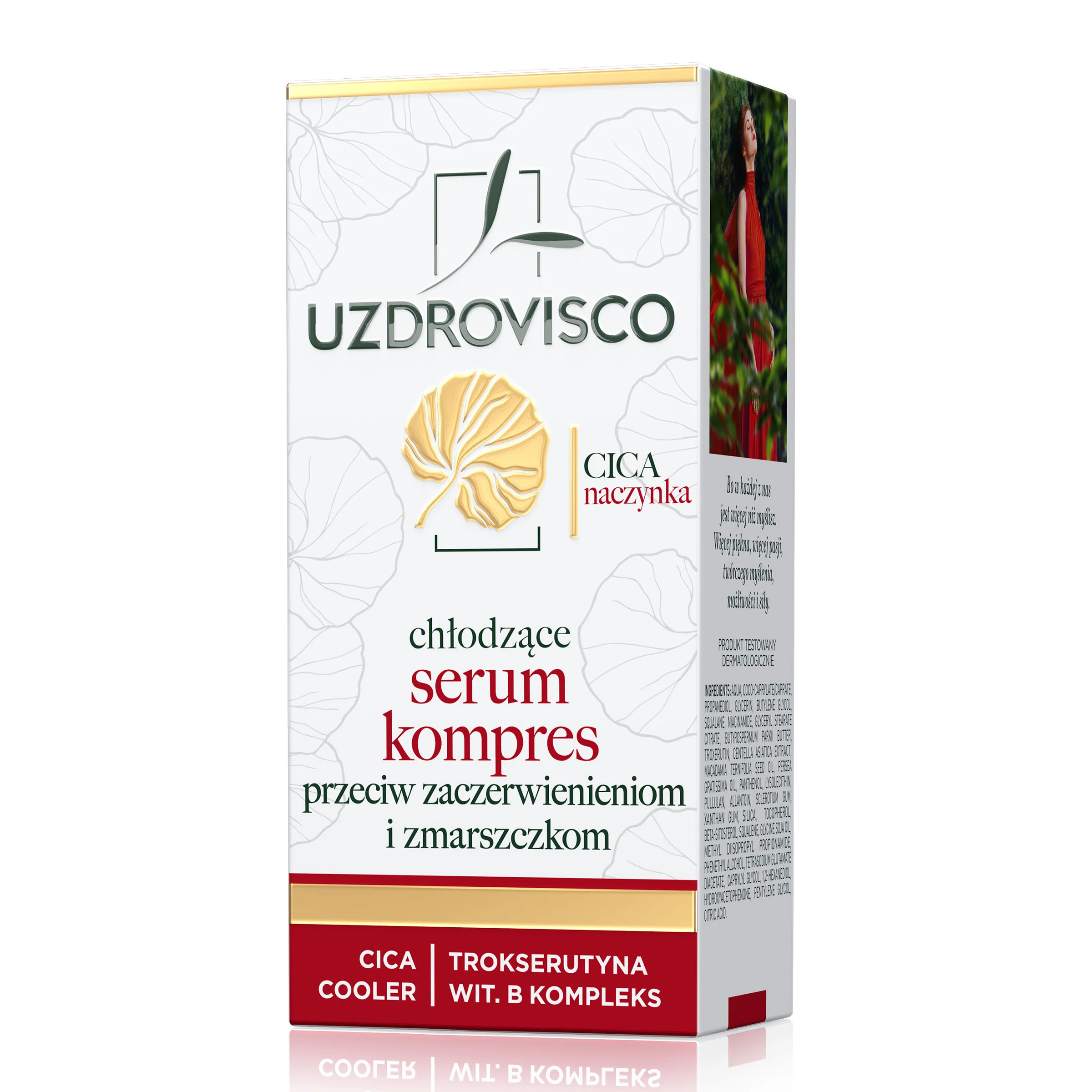 Uzdrovisco CICA Naczynka, chłodzące serum redukujące zaczerwienienia i zmarszczki, 30 ml