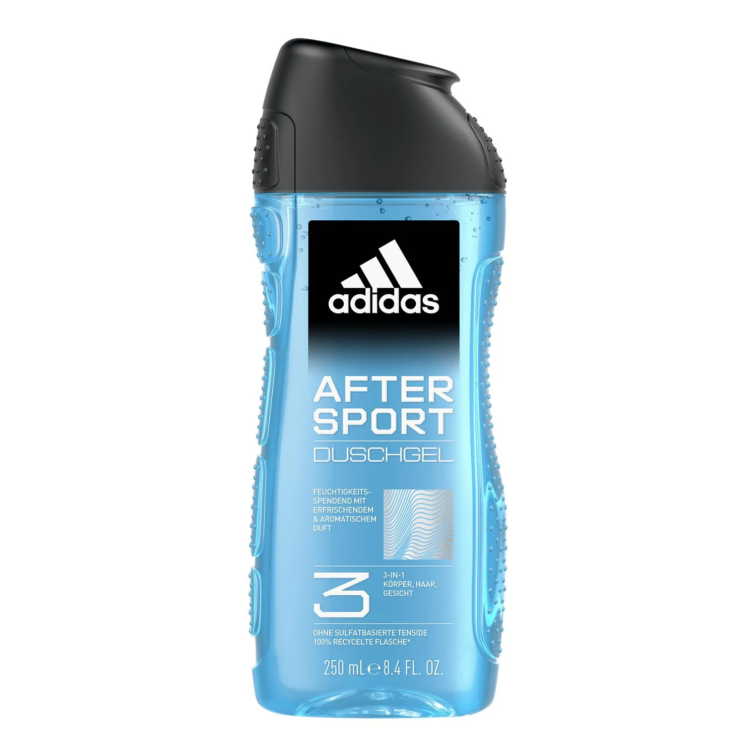 adidas After Sport, żel pod prysznic 3 w 1 dla mężczyzn, 250 ml