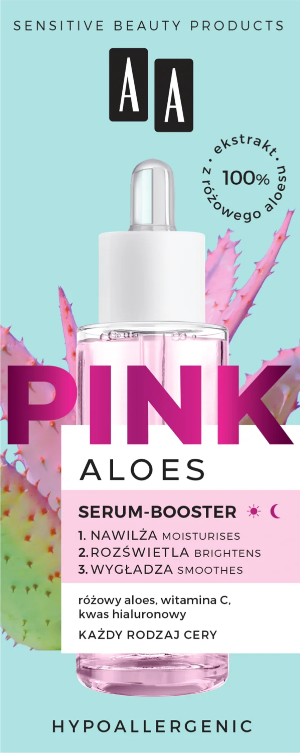 AA ALOES PINK Serum-booster na dzień i na noc, 40 ml