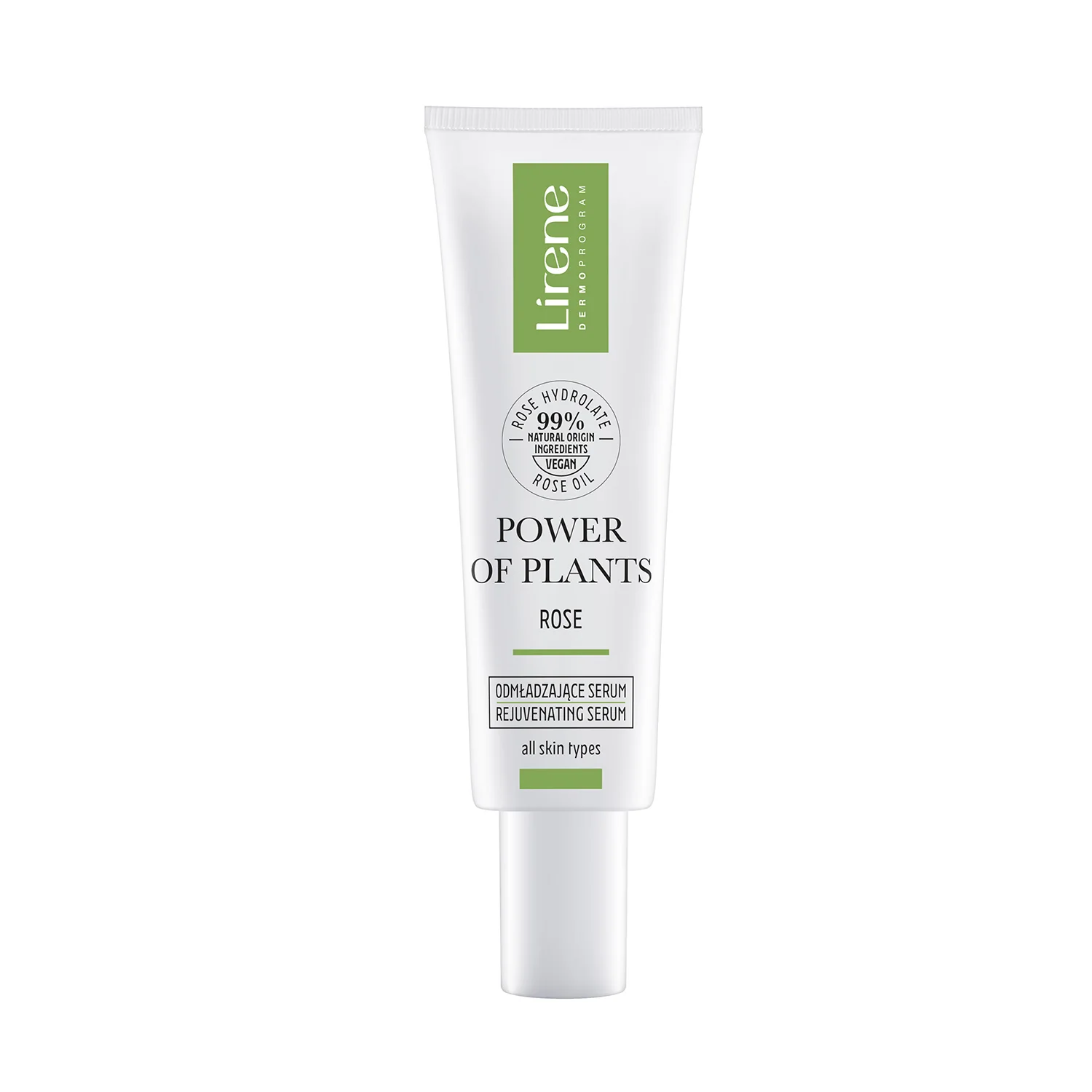 Lirene Power Of Plants Róża, odmładzające serum do twarzy, 30 ml