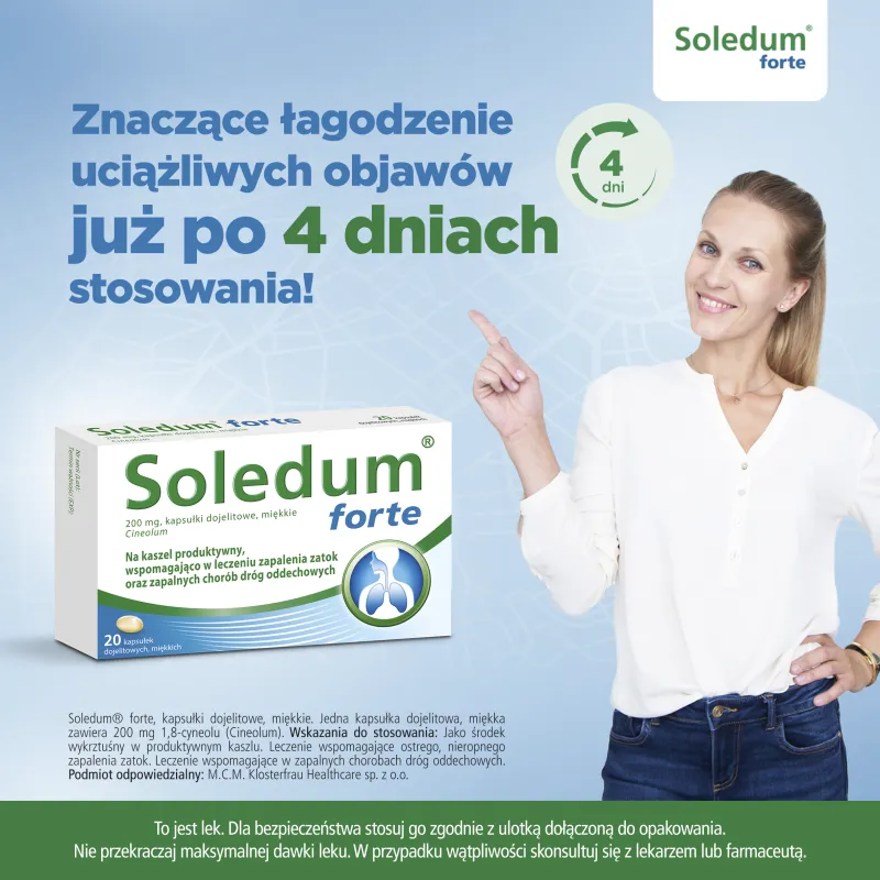 Soledum Forte, 200 mg, 20 kapsułek 
