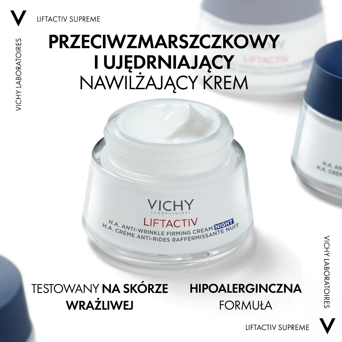 Vichy Liftactiv H.A. przeciwzmarszczkowy krem ujędrniający z kwasem hialuronowym na noc 50 ml