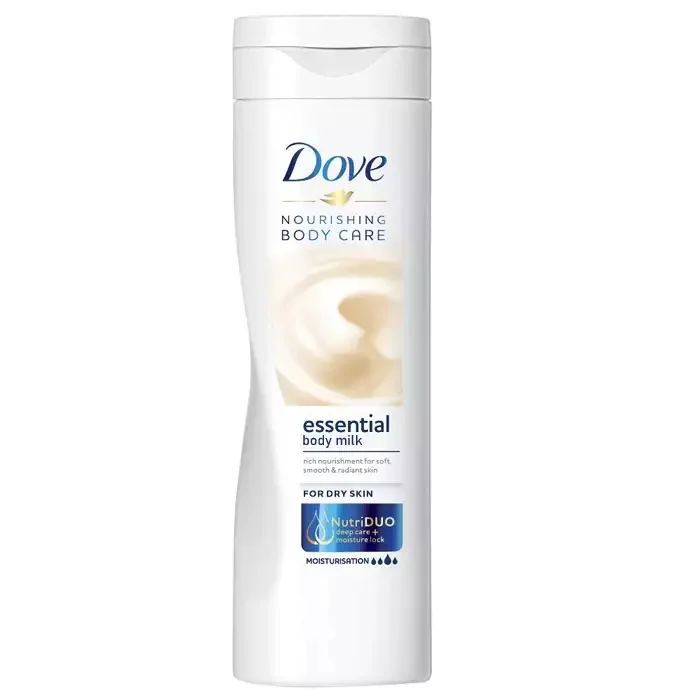 Dove Essential Nourishment, mleczko do ciała dla skóry suchej, 250 ml