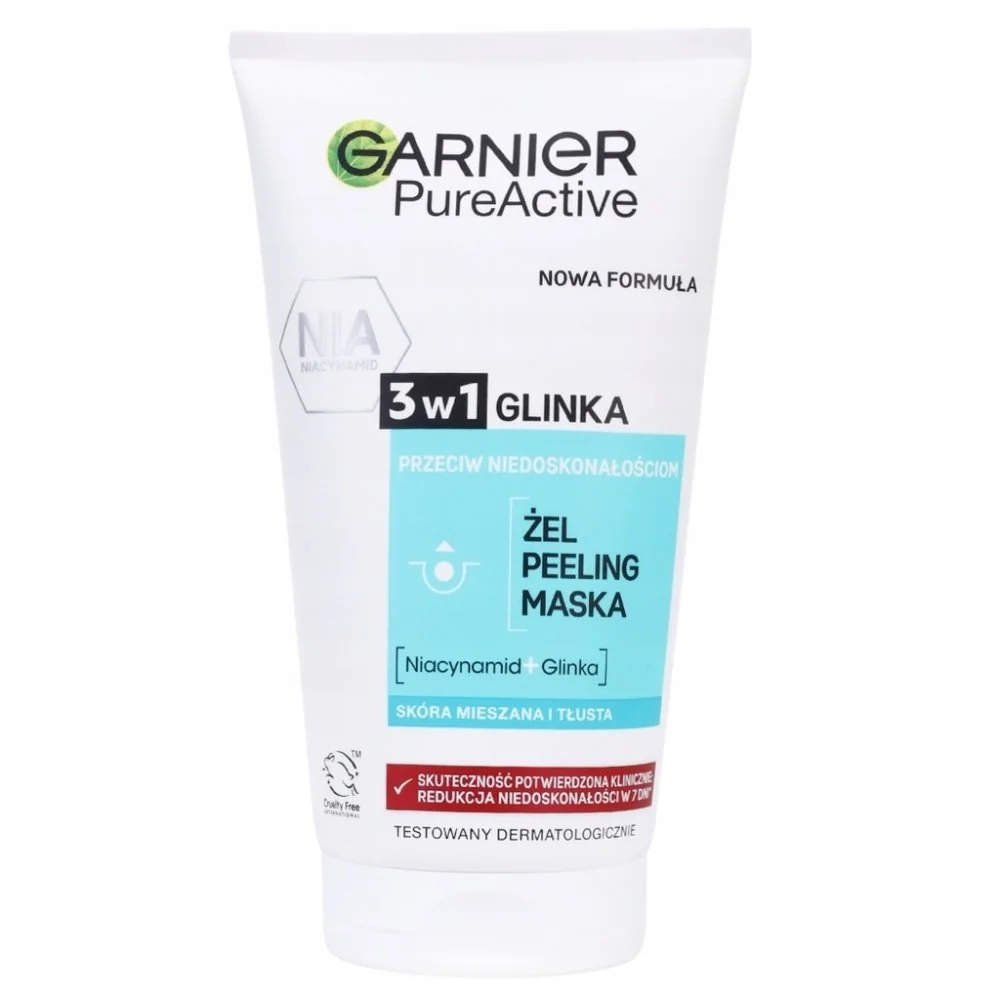 Garnier Skin Naturals Czysta Skóra, żel-peeling-maseczka 3w1, 150 ml