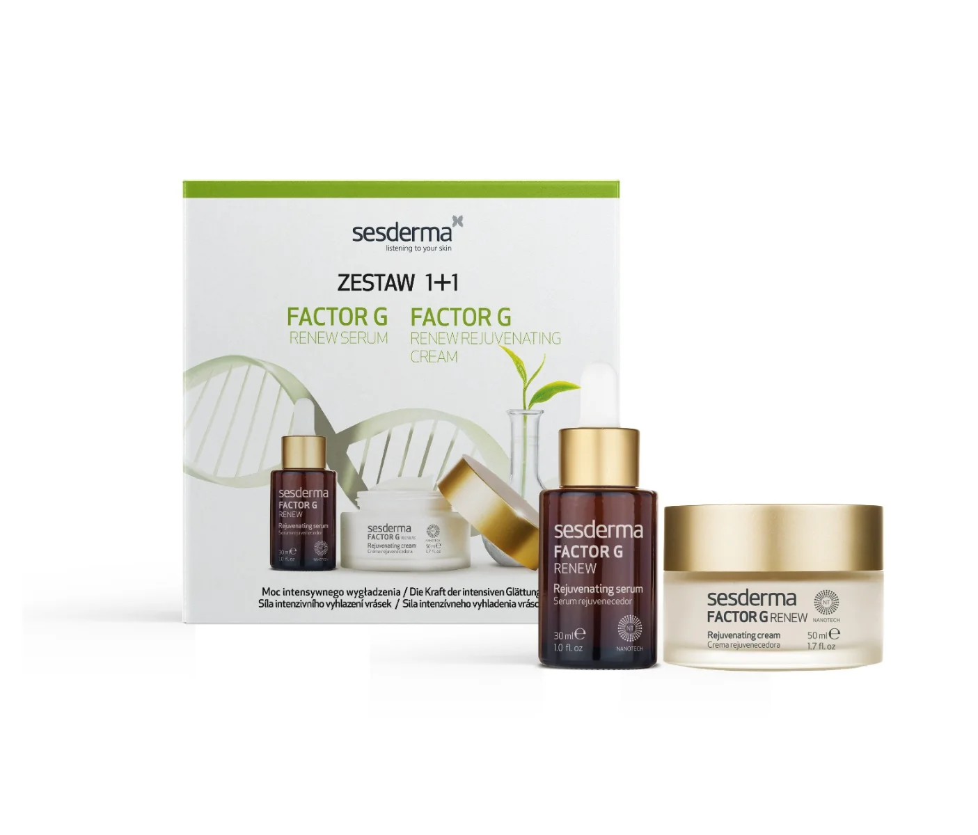 Factor G Renew Zestaw, Factor G Renew, krem + serum, 50 ml + 30 ml