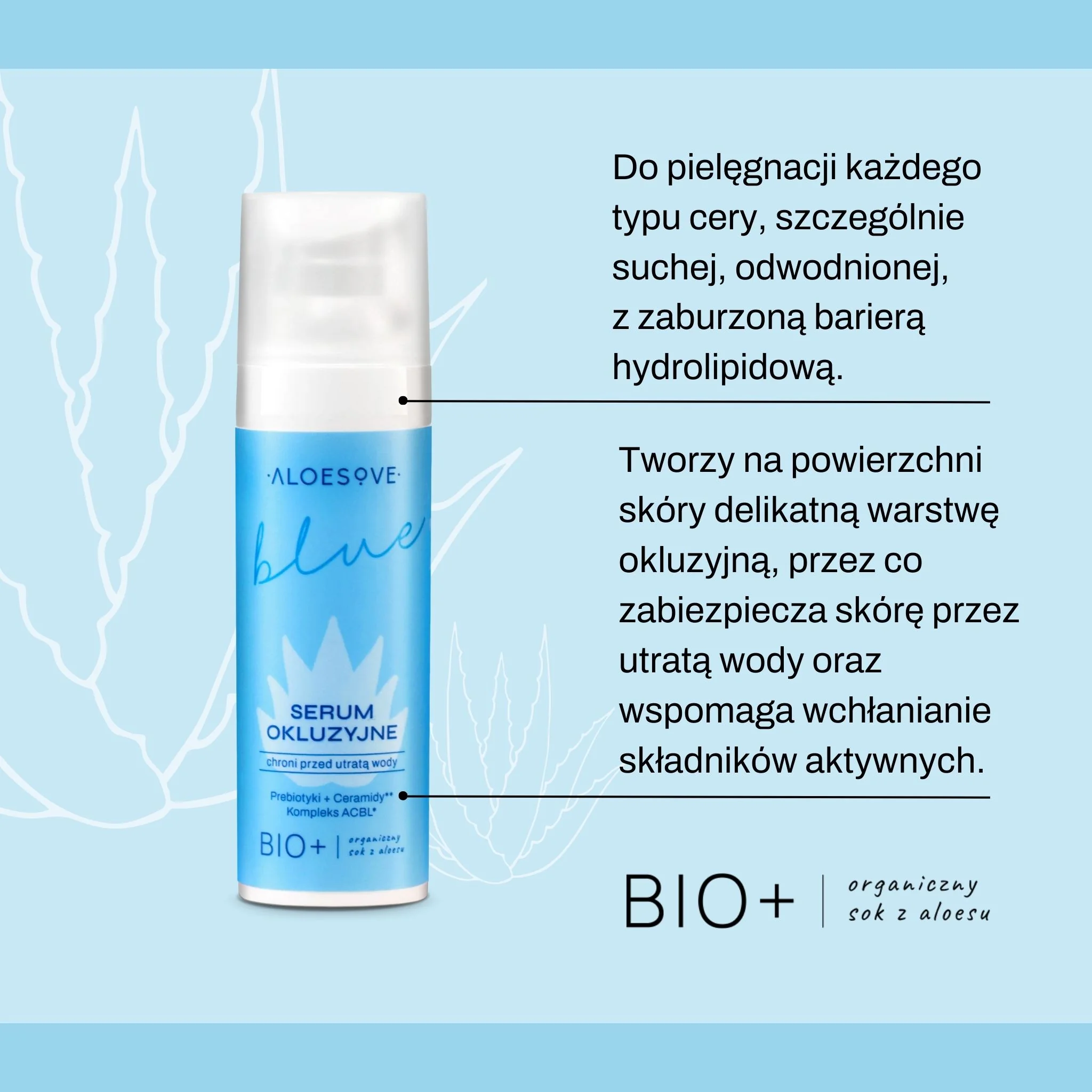 Aloesove Blue serum okluzyjne do twarzy, 30 ml