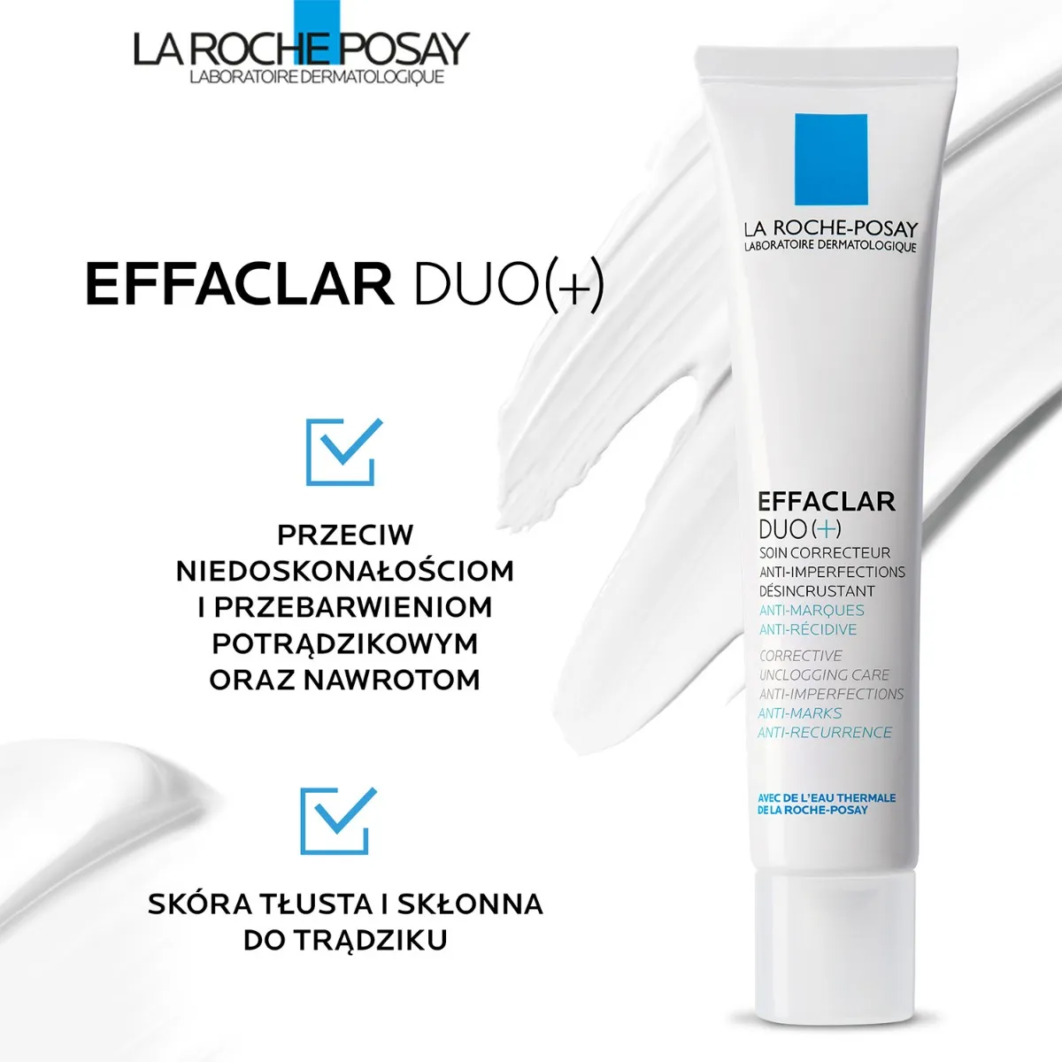 La Roche-Posay Effaclar Duo + Krem zwalczający niedoskonałości, 40 ml 
