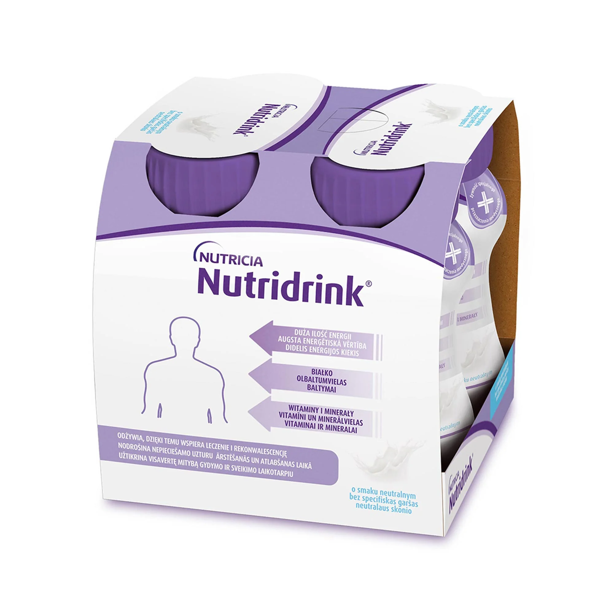 Nutridrink o smaku neutralnym, 4x125 ml 