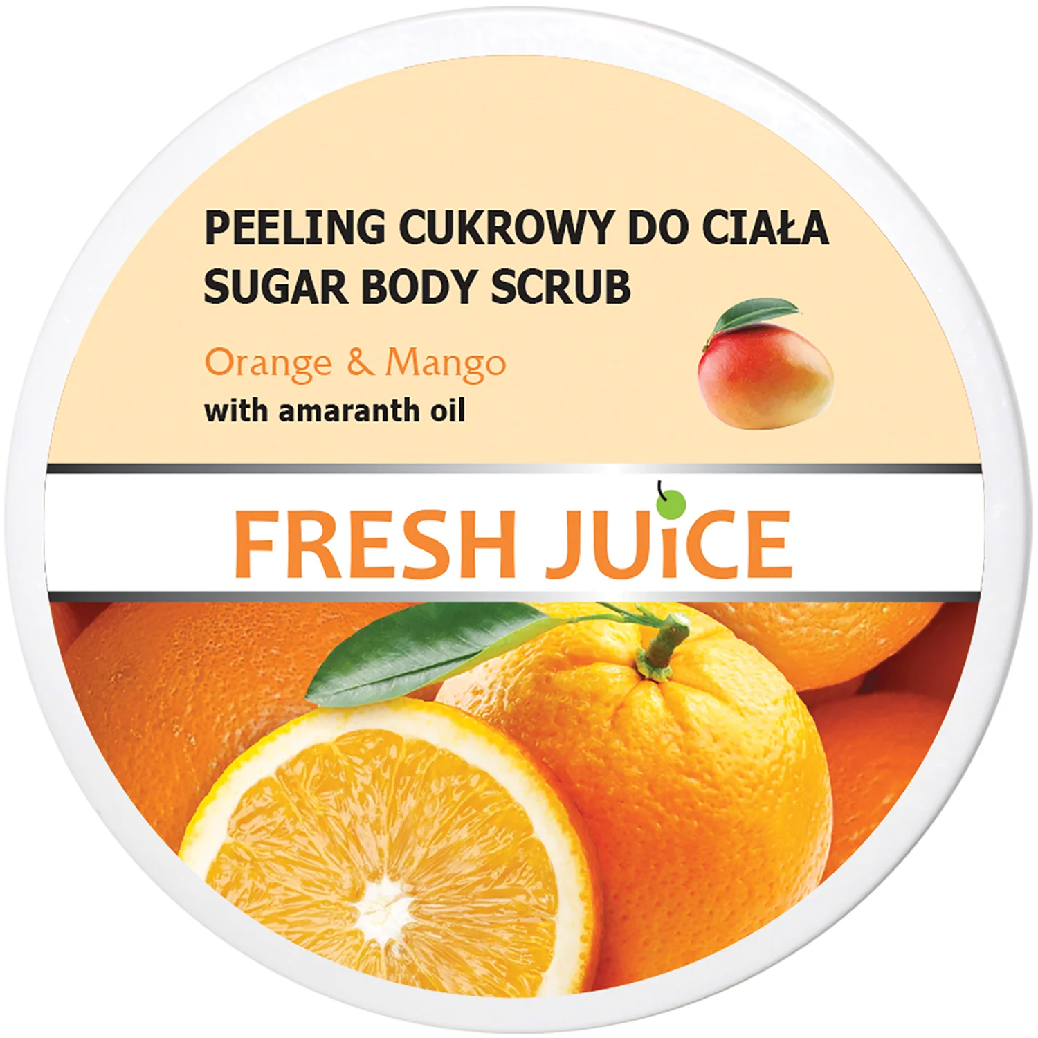 Fresh Juice scrub do ciała Pomarańcza i mango, 225 ml