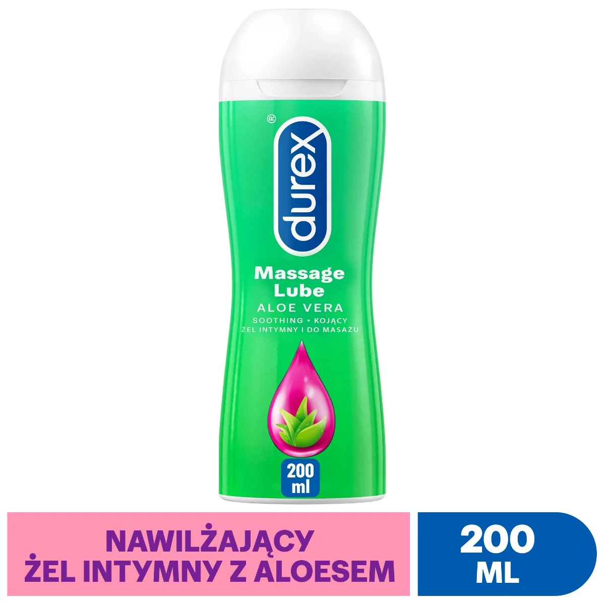 Durex play 2w1, żel do masażu z kojącym aloesem, 200 ml