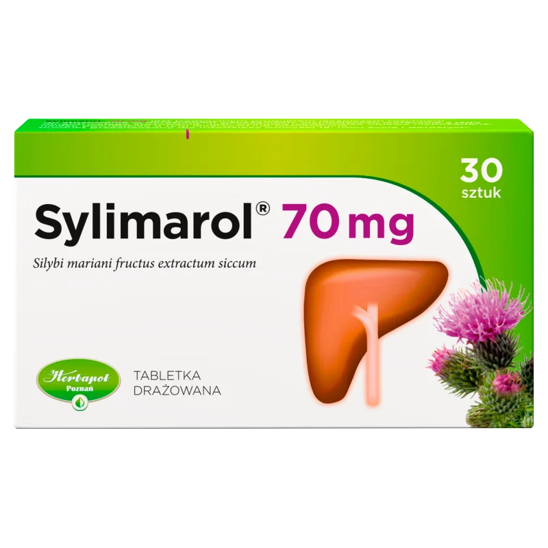 Sylimarol 70 mg, 30 tabletek drażowanych